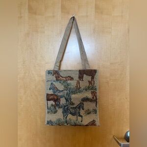 Equestrian/Horse Theme Tote Bag Tapestry